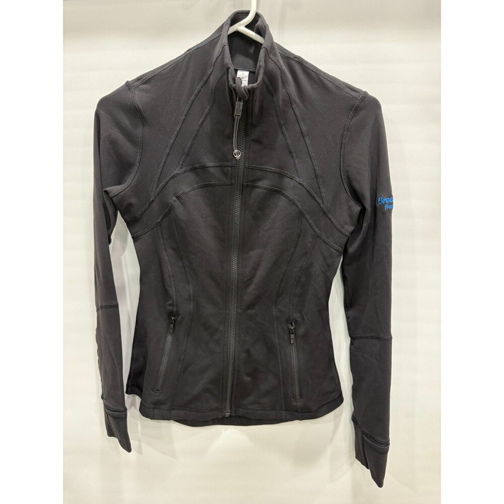 WOMEN'S LULULEMON DEFINE JACKET LUON, SIZE: 4 Black, Breakaway from Cancer Ride